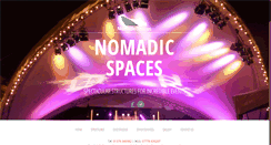 Desktop Screenshot of nomadicspaces.co.uk